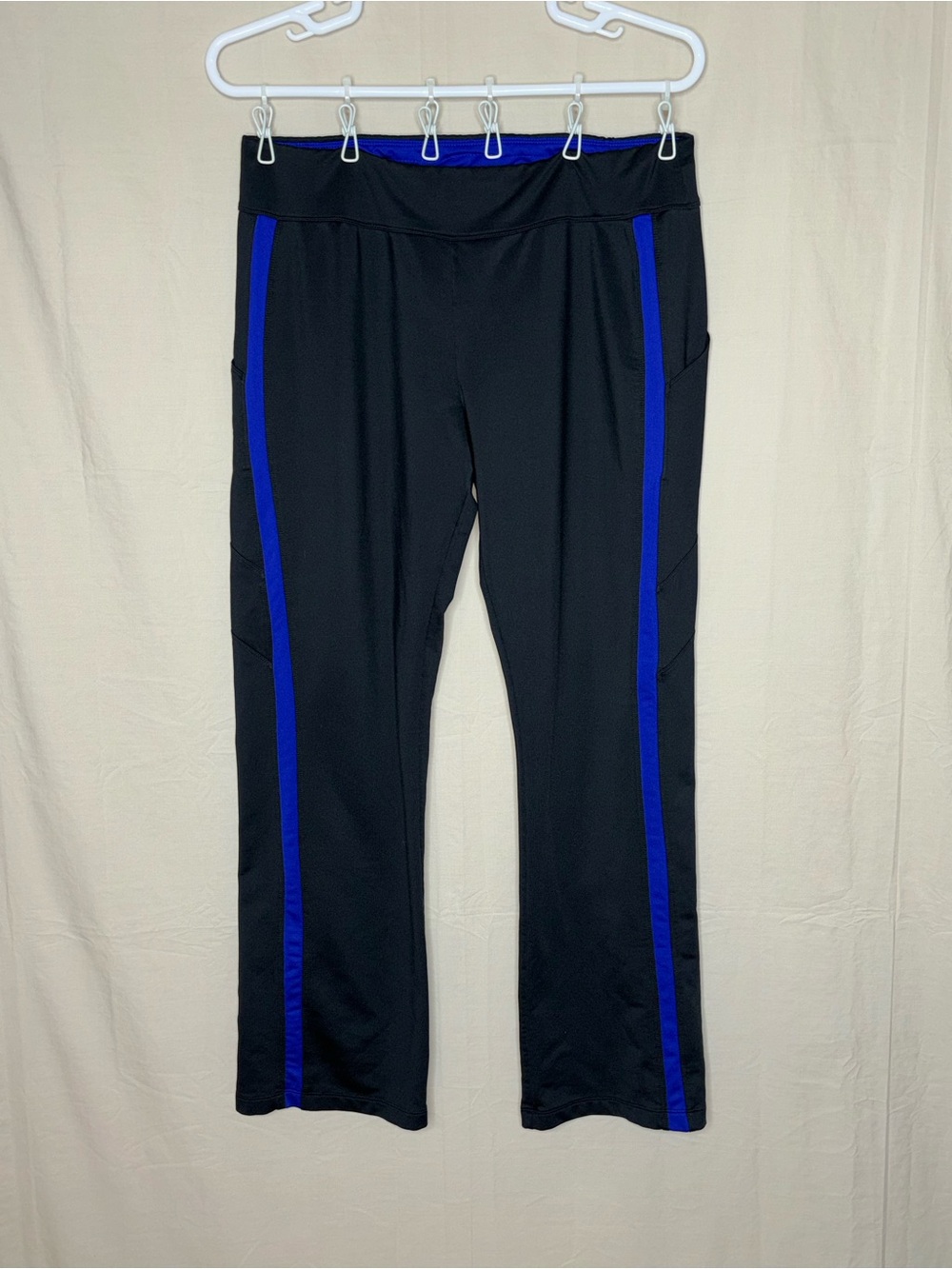 Nike Black Pants with Royal Blue Waistband